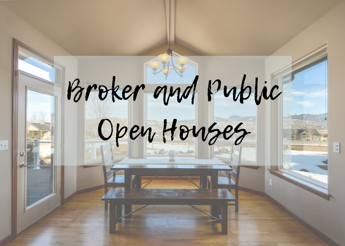 Broker and Public Open Houses