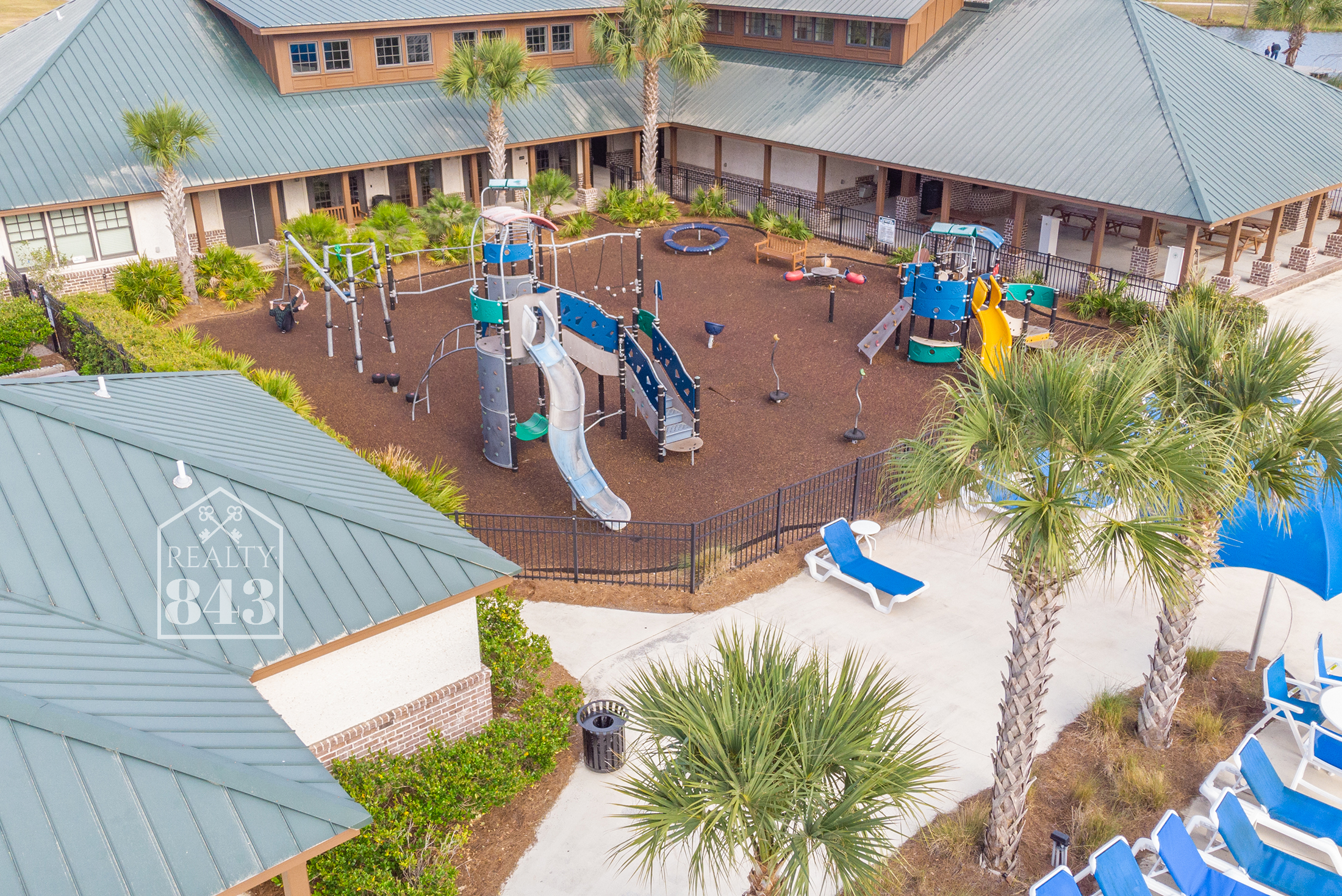 Playground Access from Pool Area