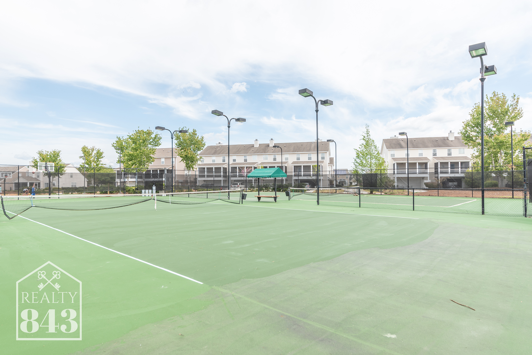 Illuminated Tennis Courts